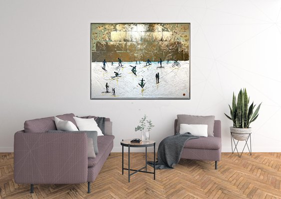 Katharina Hormel, Winter Fun, Mixed Media on Canvas-MDB-1803664