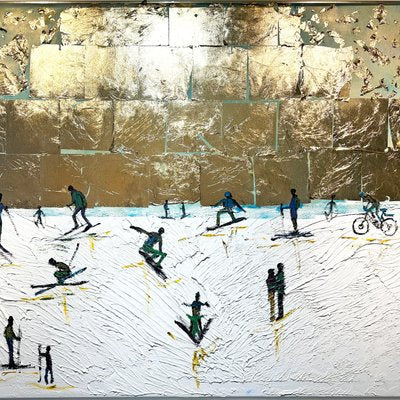 Katharina Hormel, Winter Fun, Mixed Media on Canvas-MDB-1803664