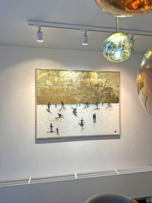 Katharina Hormel, Winter Fun, Mixed Media on Canvas-MDB-1803664