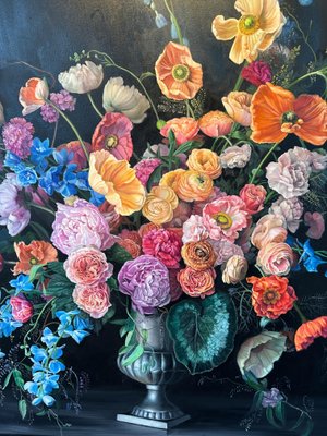 Katharina Husslein, Heaven in a Wild Flower, Oil on Canvas-MDB-1803709