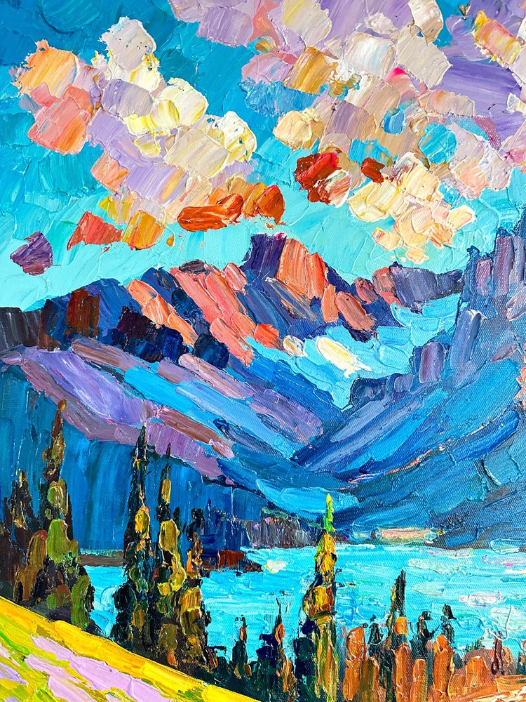 Katharina Husslein, The Call of the Mountains, Oil on Canvas