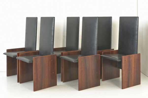 Kazuki Dining Chairs by Kazuhide Takahama for Gavina, Italy, 1968, Set of 6-LOB-1405422