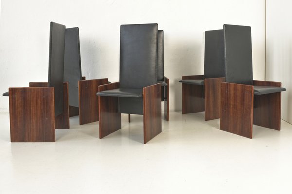 Kazuki Dining Chairs by Kazuhide Takahama for Gavina, Italy, 1968, Set of 6-LOB-1405422