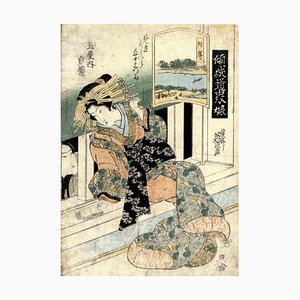 Keisai Eisen, The High-Ranking Courtesan, Woodcut Print, 1820s-ZCI-1761856