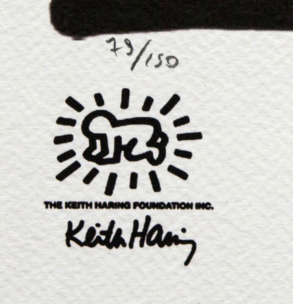 Keith Haring, Best Buddies, High End Offset Print, 1970s, Ink & Paper