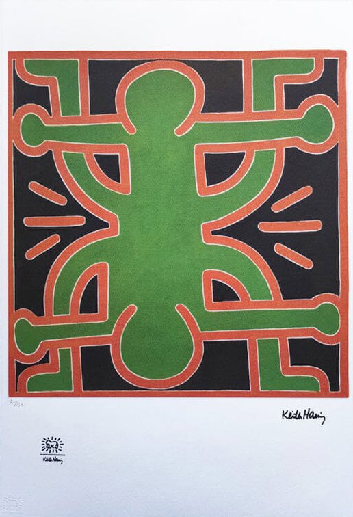 Keith Haring, Composition, Lithograph, 1990s