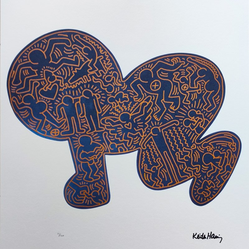 Keith Haring, Composition, Lithograph, 1990s