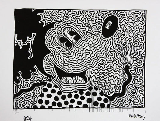 Keith Haring, Mickey, Late 20th Century, Offset Lithographie, 1970s, Ink & Paper