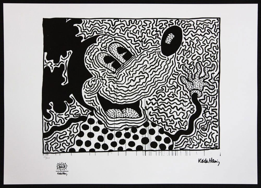 Keith Haring, Mickey, Late 20th Century, Offset Lithographie, 1970s, Ink & Paper