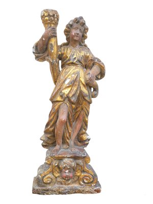 Kerofaire Angel, 18th Century, Gilded Wood-SYQ-2040961