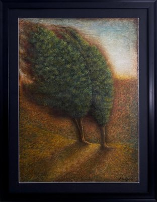 Keti Bubunauri, Two Poplar Trees, 2024, Mixed Media-CHG-2037307