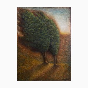 Keti Bubunauri, Two Poplar Trees, 2024, Mixed Media-CHG-2037307