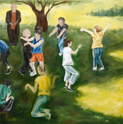 Keti Shapatava, Childhood, 2017, Oil on Canvas-CHG-2030534