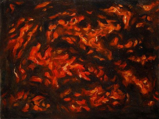 Keti Shapatava, Fire, 2016, Oil on Canvas-CHG-2030547