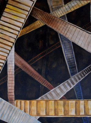 Keti Shapatava, Sixth Floor, 2015, Oil on Canvas-CHG-2030548