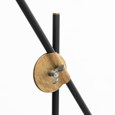 KH #1 Black Raw Brass Floor Lamp from Konsthantverk-WM-1287961