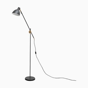 KH #1 Black Raw Brass Floor Lamp from Konsthantverk-WM-1287961