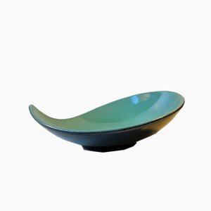 Kidney-Shaped Ceramic Dish by Peter Hansen for Mørkøv, 1950s-LCR-796486