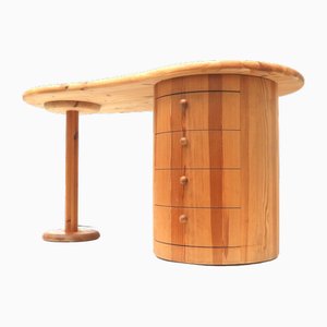 Kidney-Shaped Design Desk by C. F. Christensen Silkeborg, Denmark, 1970s-XID-2015965