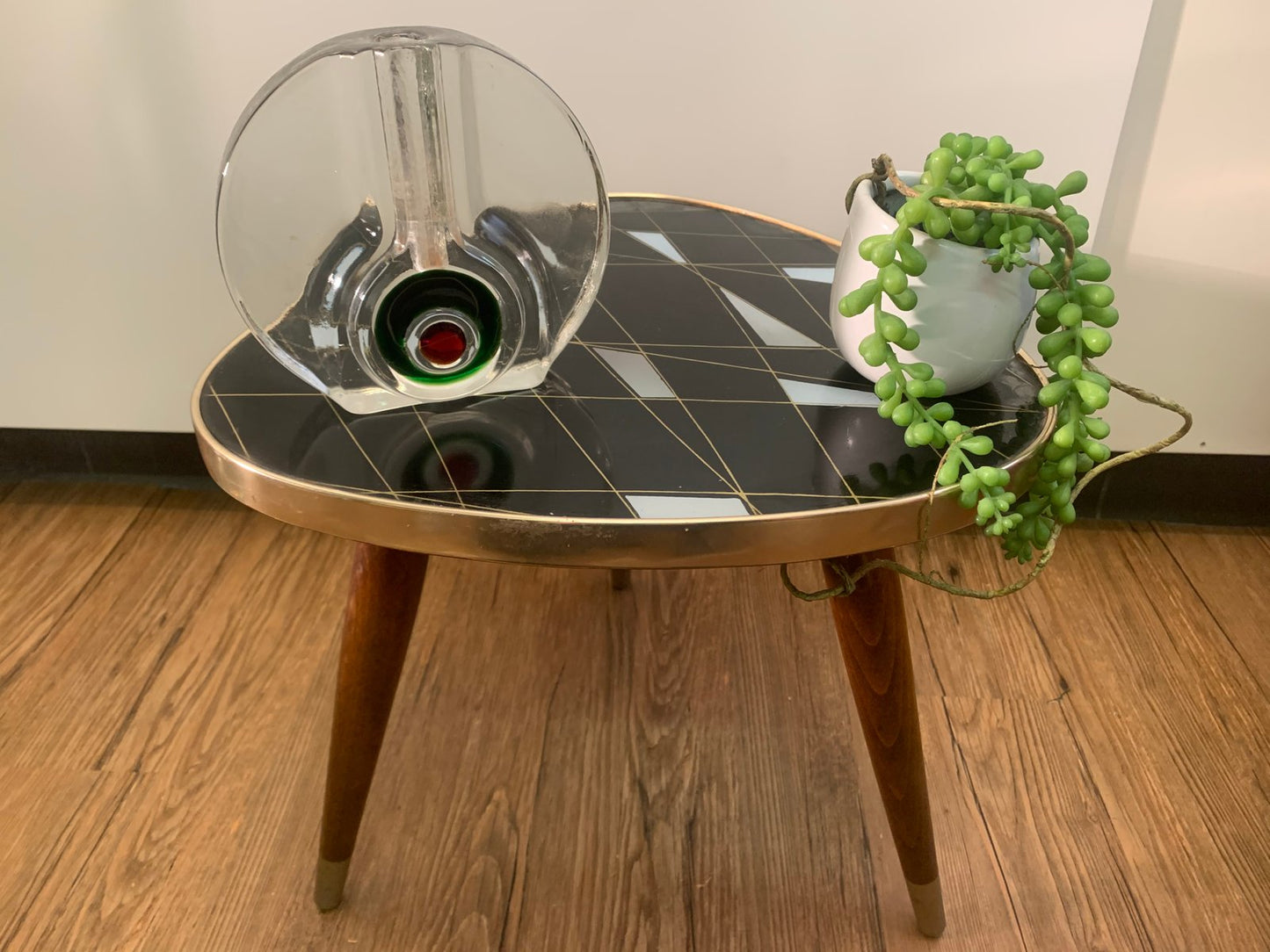 Kidney-Shaped Flower Table or Plant Stand, 1950s