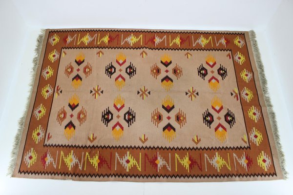 Kilim Wool Rug, Czechoslovakia, 1940s-TZ-1743209