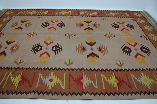 Kilim Wool Rug, Czechoslovakia, 1940s-TZ-1743209