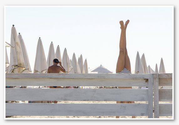 Kimberly Poppe, Spontaneous Handstand on the Beach, Limited Edition Fine Art Print-TJZ-1336757