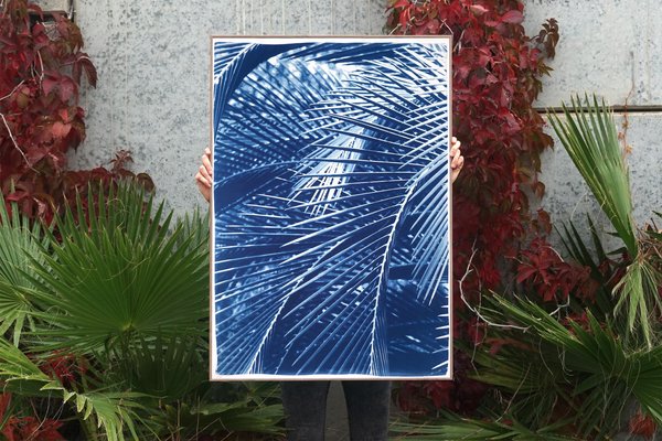 Kind of Cyan, Majesty Palm Pattern, 2021, Cyanotype-RWC-1077669