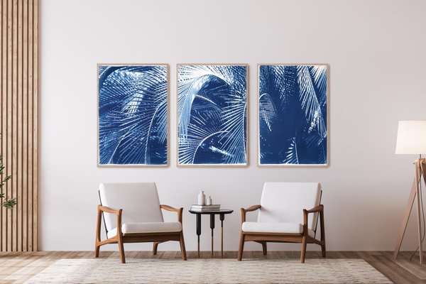 Kind of Cyan, Shady Majesty Palm Leaves, 2021, Cyanotype-RWC-1076936