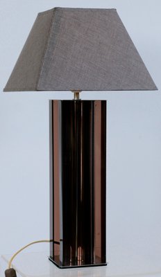 Kinetic, Acrylic Glass & Chrome Steel Table Lamp, France, 1970s-MAO-695003