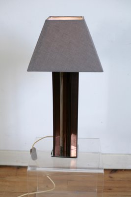 Kinetic, Acrylic Glass & Chrome Steel Table Lamp, France, 1970s-MAO-695003