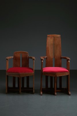 King and Queen Chair Set, 1930s, Set of 2-XFS-1393556