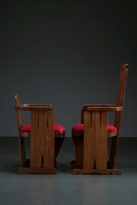 King and Queen Chair Set, 1930s, Set of 2-XFS-1393556