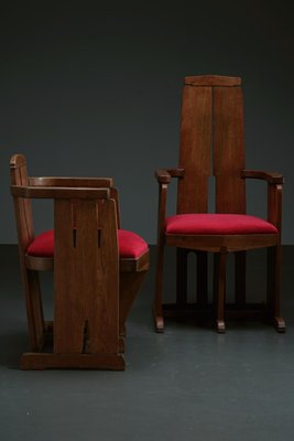 King and Queen Chair Set, 1930s, Set of 2-XFS-1393556