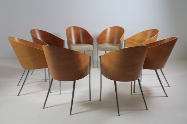 King Costes Armchairs by Philippe Starck for Aleph / Driade, Italy, 1990s, Set of 8-OTV-1802345