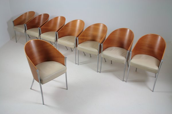 King Costes Armchairs by Philippe Starck for Aleph / Driade, Italy, 1990s, Set of 8-OTV-1802345