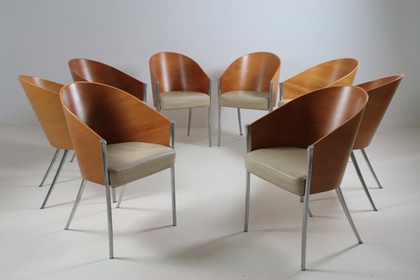 King Costes Armchairs by Philippe Starck for Aleph / Driade, Italy, 1990s, Set of 8-OTV-1802345