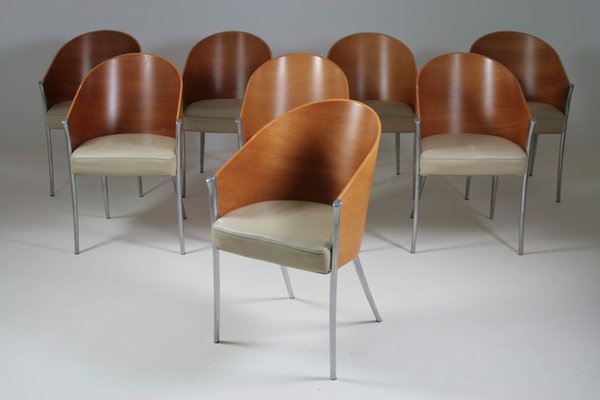 King Costes Armchairs by Philippe Starck for Aleph / Driade, Italy, 1990s, Set of 8-OTV-1802345