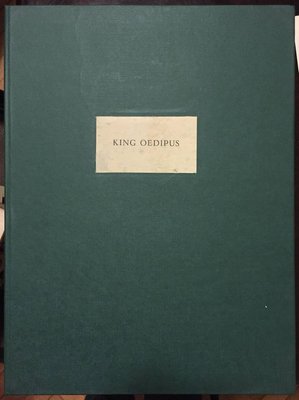 King Oedipus illustrated by Manzù - Includes a Suite of Original Etchings. 1968-ZCI-759325