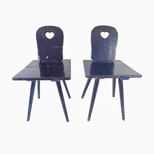 Kitchen Chairs, 1900s, Set of 2-HUW-1010516