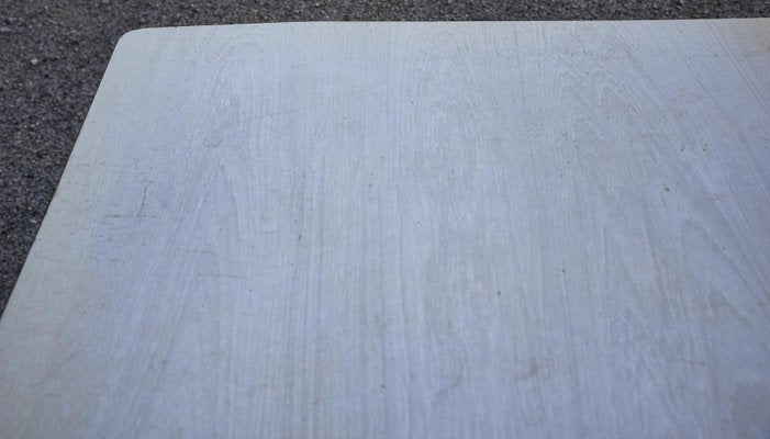 Kitchen Table with White Formica Top and Leveler, Italy, 1970s-RAQ-1300543