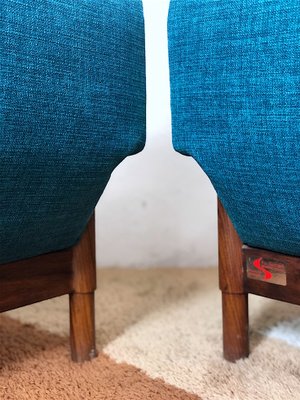 Kiushu Lounge Chairs from F.lli Saporiti, 1960s, Set of 2-FQG-2020286