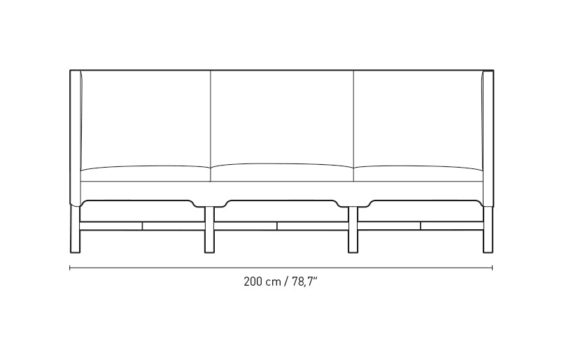 KK41181 SOFA WITH HIGH SIDES