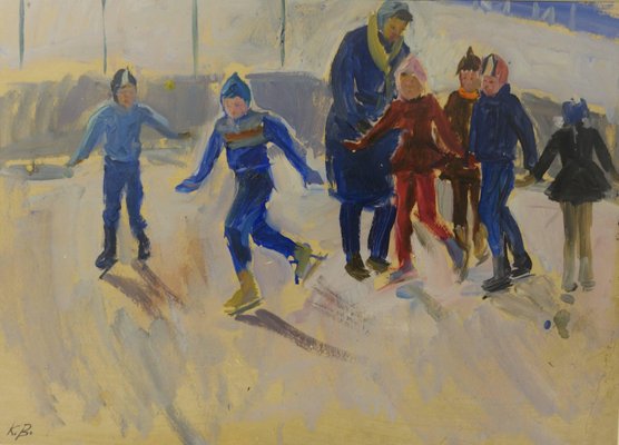 Klara Vlasova, Ice-Skating, 1950-QUE-944113