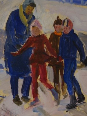 Klara Vlasova, Ice-Skating, 1950-QUE-944113