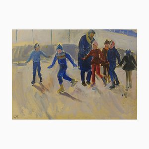 Klara Vlasova, Ice-Skating, 1950-QUE-944113