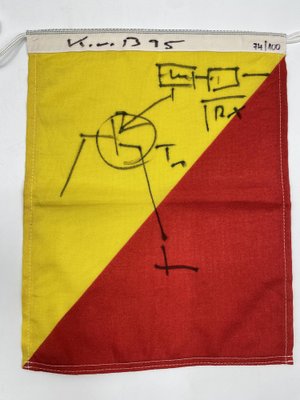 Klaus Vom Bruch, Cargo Cult: Mann über Bord Flag Artwork, 1995, Fabric-CZ-1821100