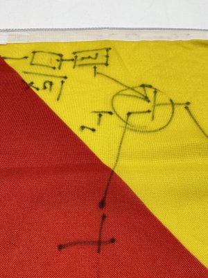 Klaus Vom Bruch, Cargo Cult: Mann über Bord Flag Artwork, 1995, Fabric-CZ-1821100