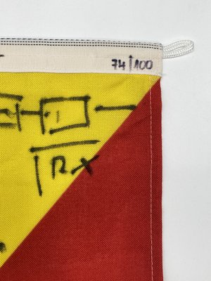 Klaus Vom Bruch, Cargo Cult: Mann über Bord Flag Artwork, 1995, Fabric-CZ-1821100