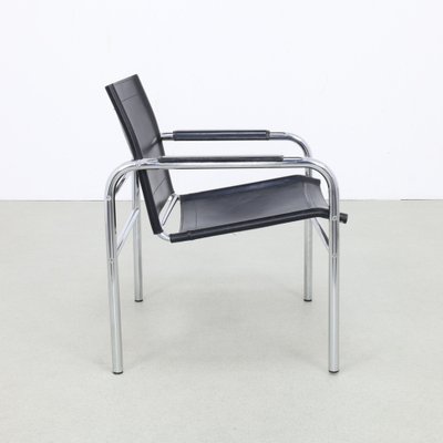 Klinte Armchair in Leather attributed to Tord Björklund for Ikea, 1980s-RZV-1737076